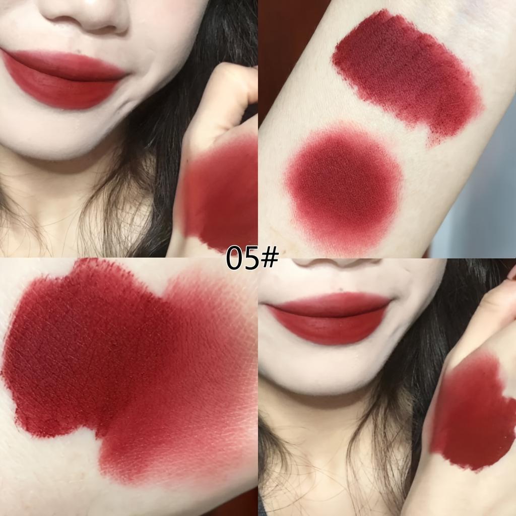 Precioso barro labial en forma de conejo aterciopelado, duradero, hidratante, antiadherente, con acabado mate, arcilla para labios perfecta para el maquillaje diario