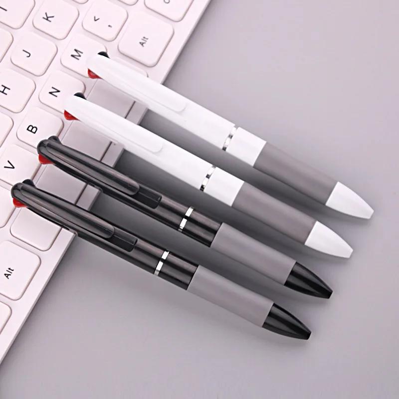 10Pcs/set 3 in 1 Red/Black/Blue Ink Color 0.7mm Student Ballpoint Pens Ball Point Stationery School Supplies Office Accessories