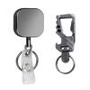 Belt Rope Lanyard Clip Keychain Name Tag Badge Holder Keyring Id Card Key Ring Cord Reel Retract Pull Key Chain Office Supplies