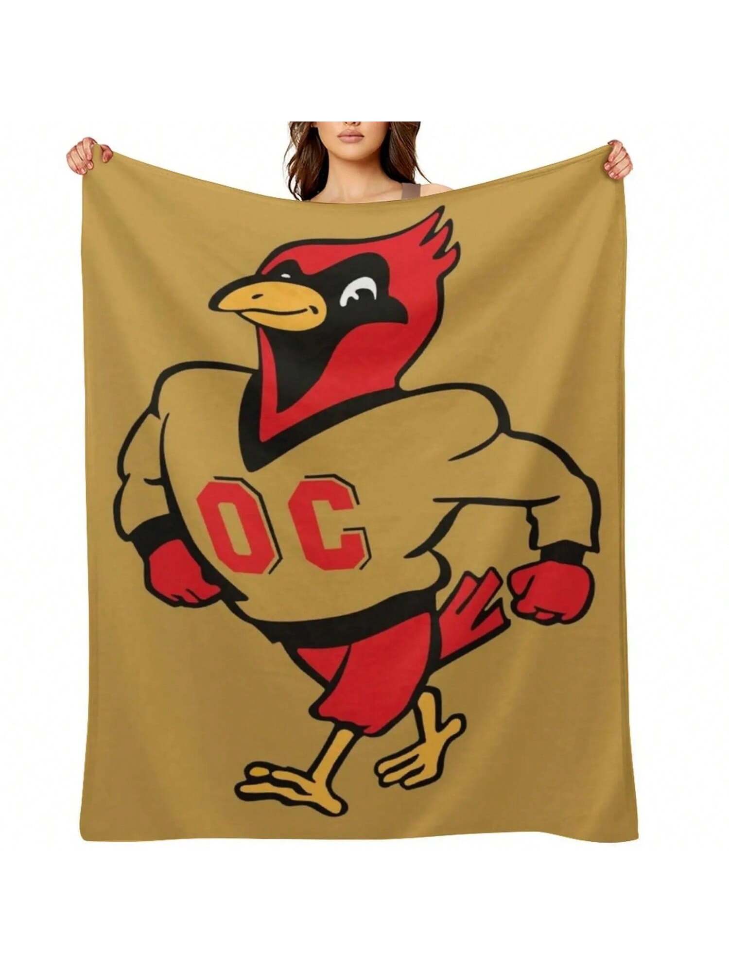 Otterbein University Cardinals Throw Blanket Travel Large Decorative Sofa Blankets 75X95CM