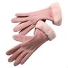 Velvet Warm Gloves Windproof for Running Mountaineering Cycling
