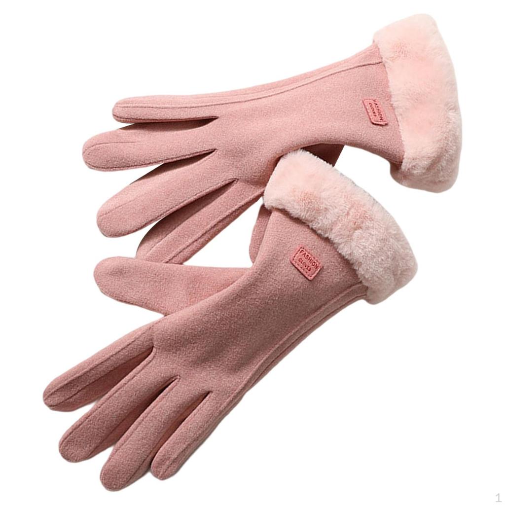 Velvet Warm Gloves Windproof for Running Mountaineering Cycling