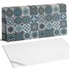 Set of Vinyl Tiles with Pattern for Kitchen Living Room Mosaic Checkered Patterns 6X60X30 Cm