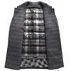 New Autumn and Winter Down Lining Double-sided Woolen Coat Men's Thickened Middle-aged and Elderly Lapel Wool Coat