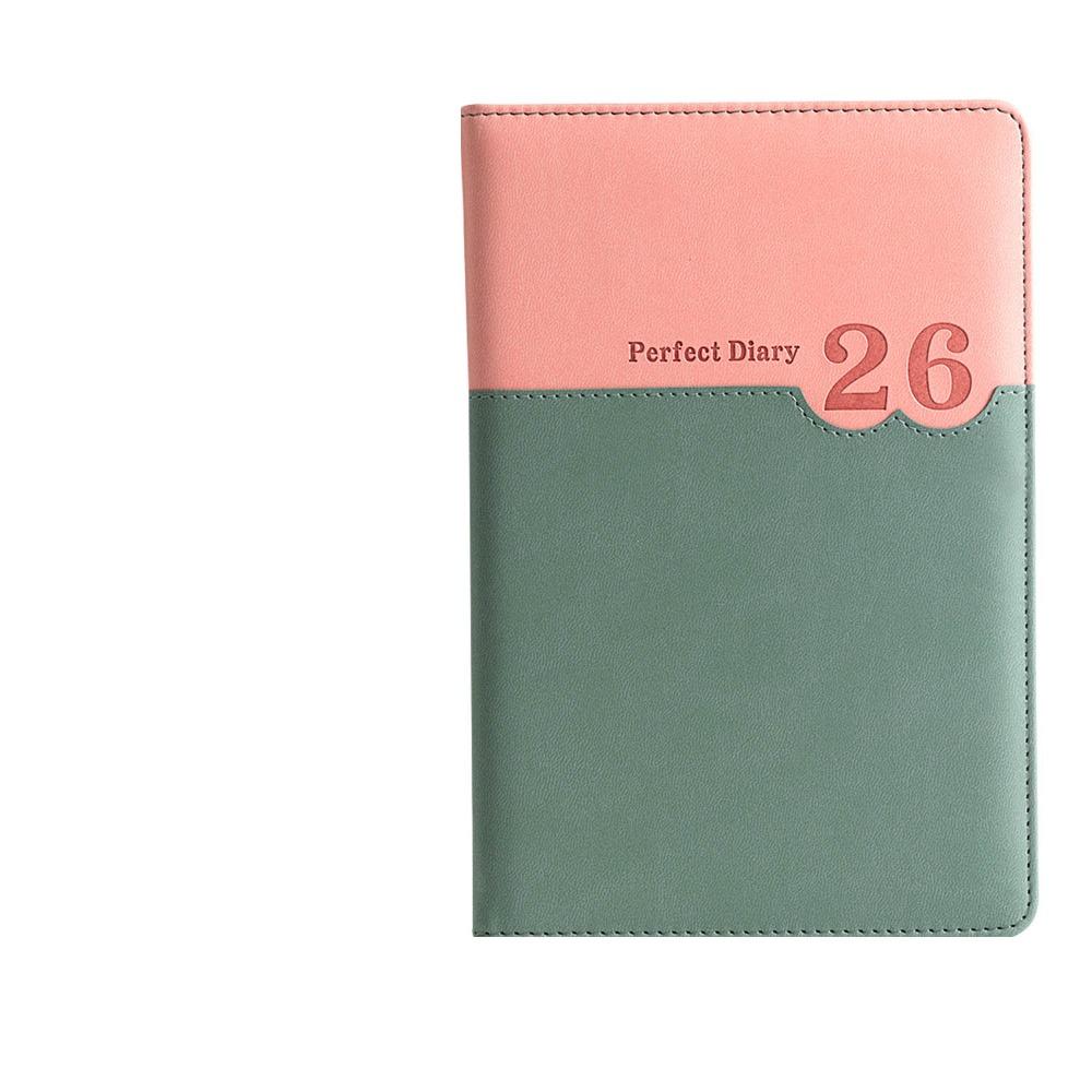 English 2026 Schedule Planner Notepad Efficiency To-do List Notebook Student розовый зеленый