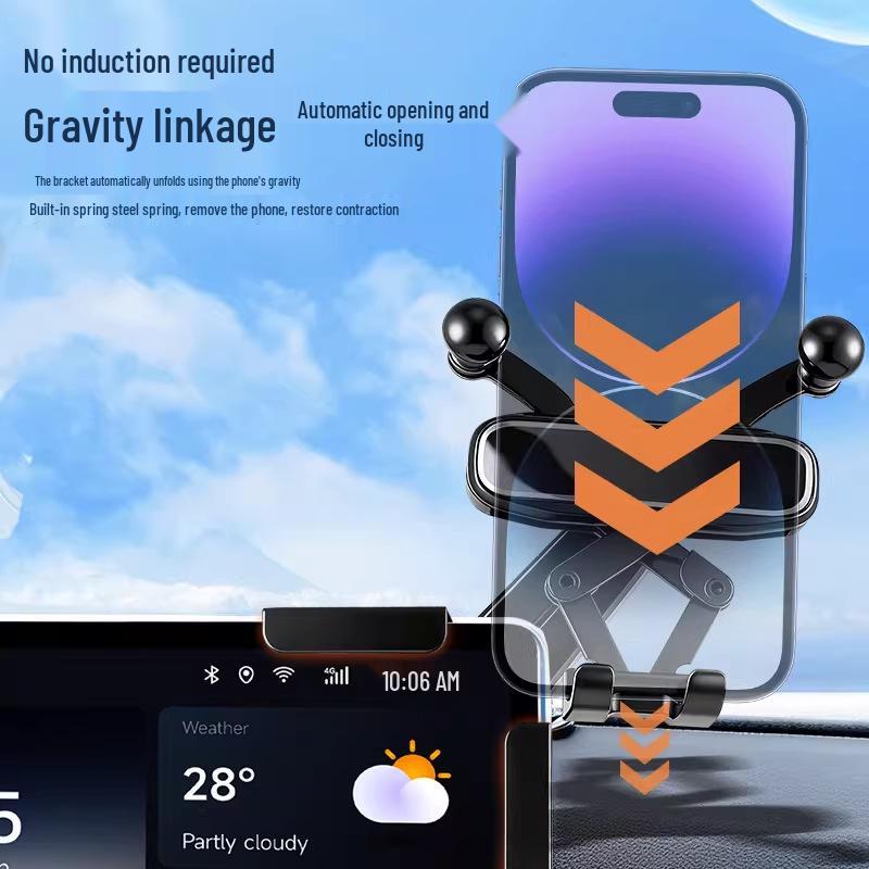 Anti-Shake Car Phone Holder for Center Console Screen In New Energy Vehicles