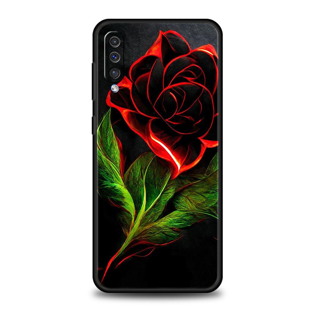 Beautiful Rose Flower Phone Case for Samsung Galaxy A52 5G A12 A70 A50 A40 A20s A30 A10s A20e A10 A22 A72 A32 A02 A42 A04S Cover