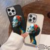 Watercolor Girl Skin Friendly Feel Phone Case For Iphone16 16pro 15 14promax 13pro 12 11pro 7 8plus XR XS Soft Shell