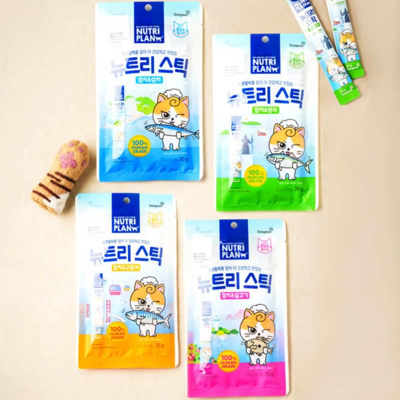 [Pet] Dongwon Nutristic Tongyeong Tuna & Yellowtail 14 G 5 Packs