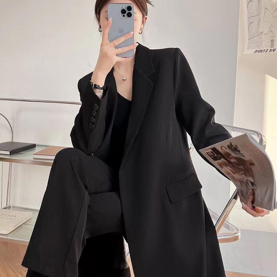 Women's Mid-Length Single-Breasted Trench Coat - Stylish British Street Style for Spring & Autumn