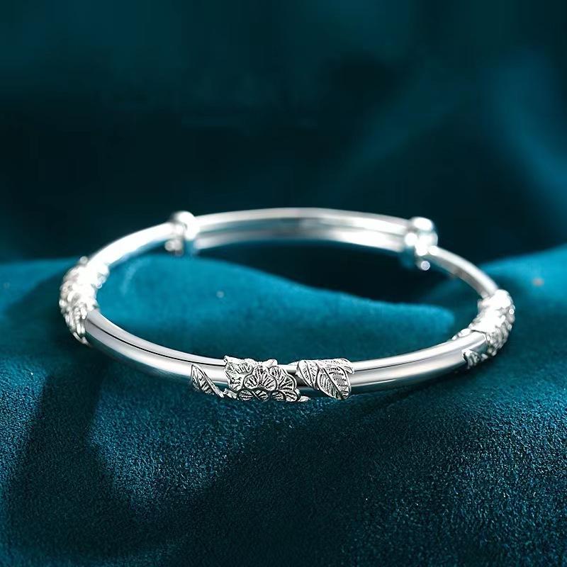 Stainless Steel Wide Bangle for Women Gold Silver Chunky Waterdrop Open Thick Irregular Bracelet Fashion Jewelry Gifts