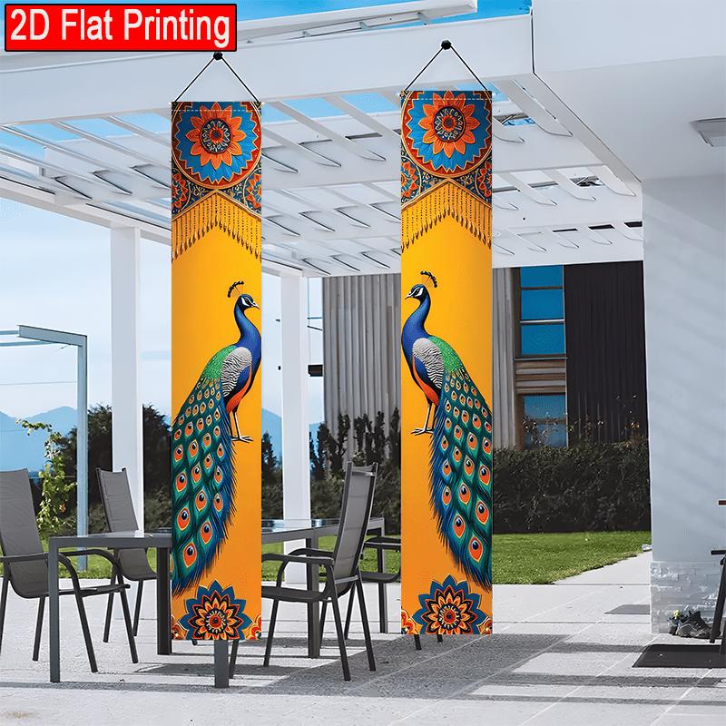 Wedding Door Banner Indian South Asian 1 Pair Polyester 30.48x179.83cm Indoor Outdoor Decor