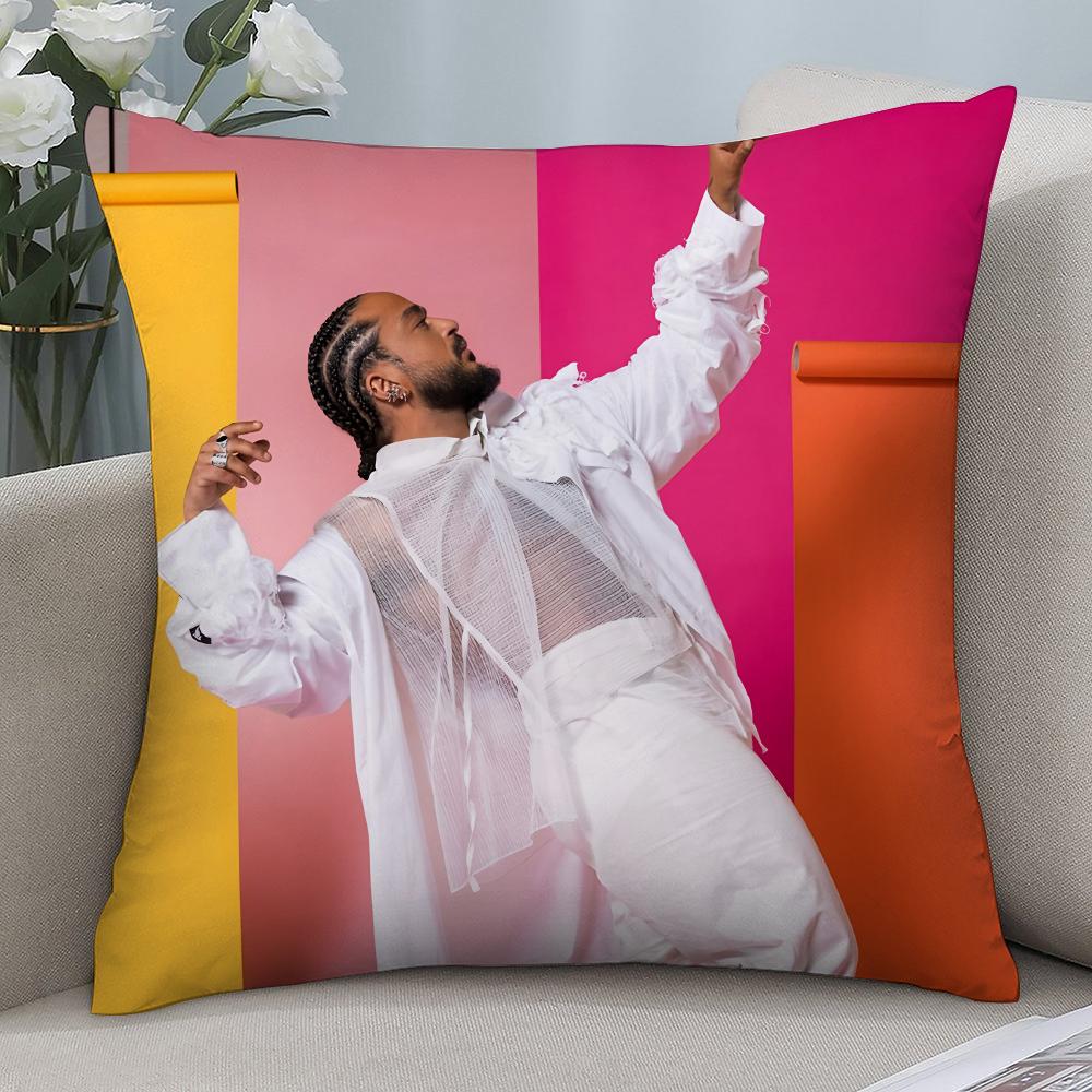 Singer S-Slimane France Pillow Case 3D Print Polyester Fiber 40*40 Cm Home Sofa Throw Pillow Cover Decoration Festival Gift