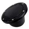 Carbon Fiber Style Fuel Tank Cover Door Gas Filler Cap Fit for Jeep Wrangler JK 2007-2017