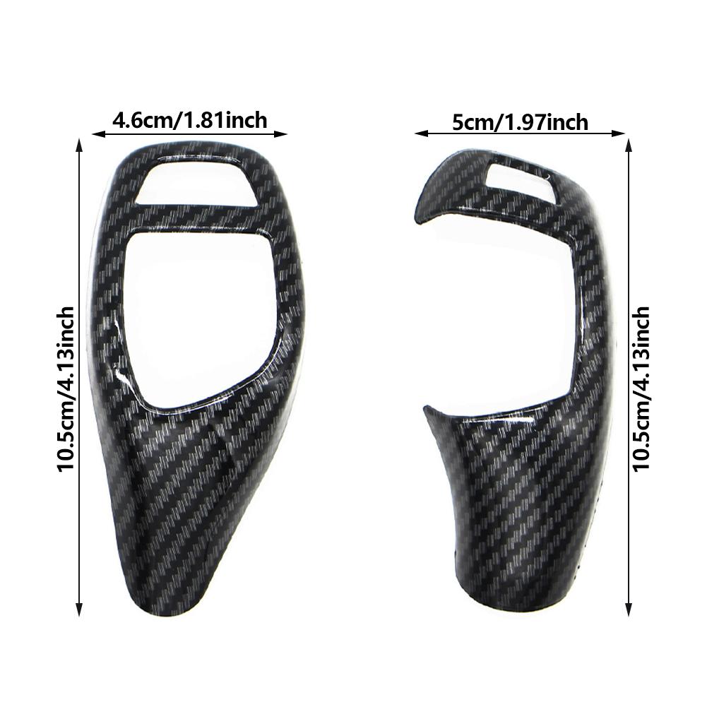 Carbonvezel Textuur voor BMW F30 F10 F15 F07 F20 F21 F22 F32 F34 F35 5GT Auto Versnellingspookpaneel Frame Versnellingspookknop Cover Hoofd Trim