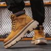 Autumn and Winter New Men's Martin Boots Thick-soled Heightening Round Head Outdoor Sports Tooling High-top Fashion Casual Men's Shoes