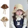 Mushroom Pattern Curled Fisherman Cap Soft Baby Bucket Hat Outdoor Activities