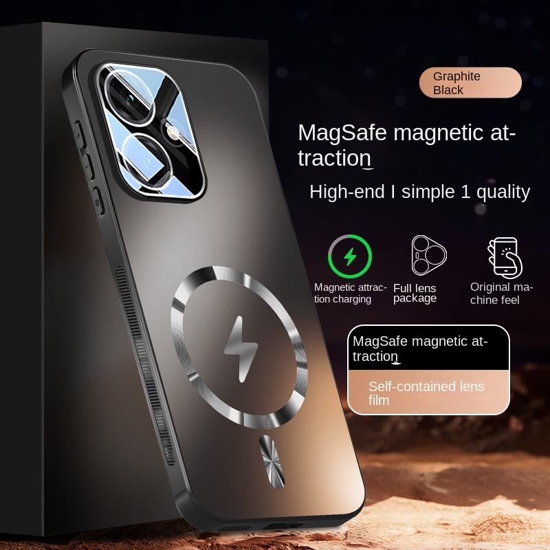 For Honor 400 400 Pro PC TPU material lens full protective case features magnetic shock-proof and anti-fingerprint phone cover