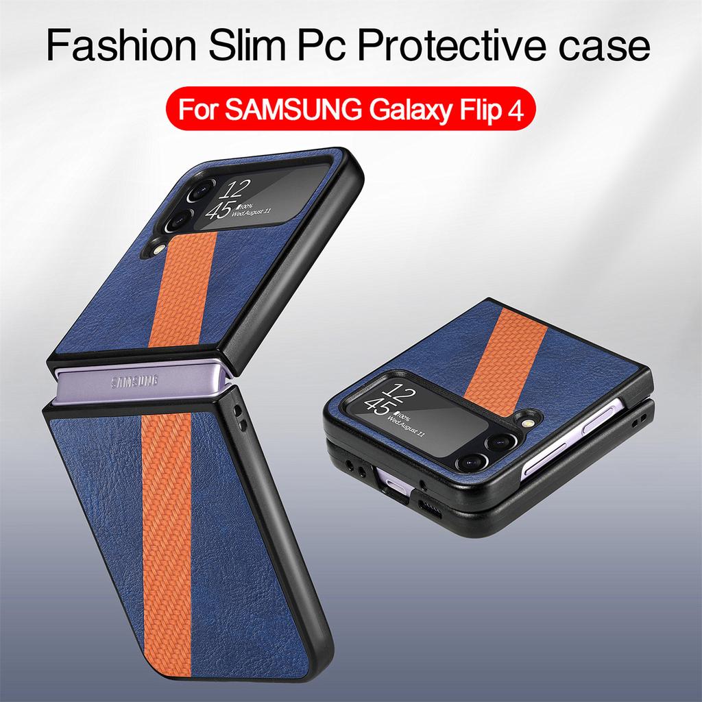 Carcasă de protecție din piele hibridă ușoară pentru Samsung Galaxy Z Flip4 Flip 4 5g Zflip4, rezistentă la șocuri