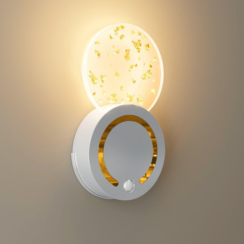 3 Colors Night Light Acrylic Material LED Night Light Atmosphere Lamp Motion Sensor Light  Hallway
