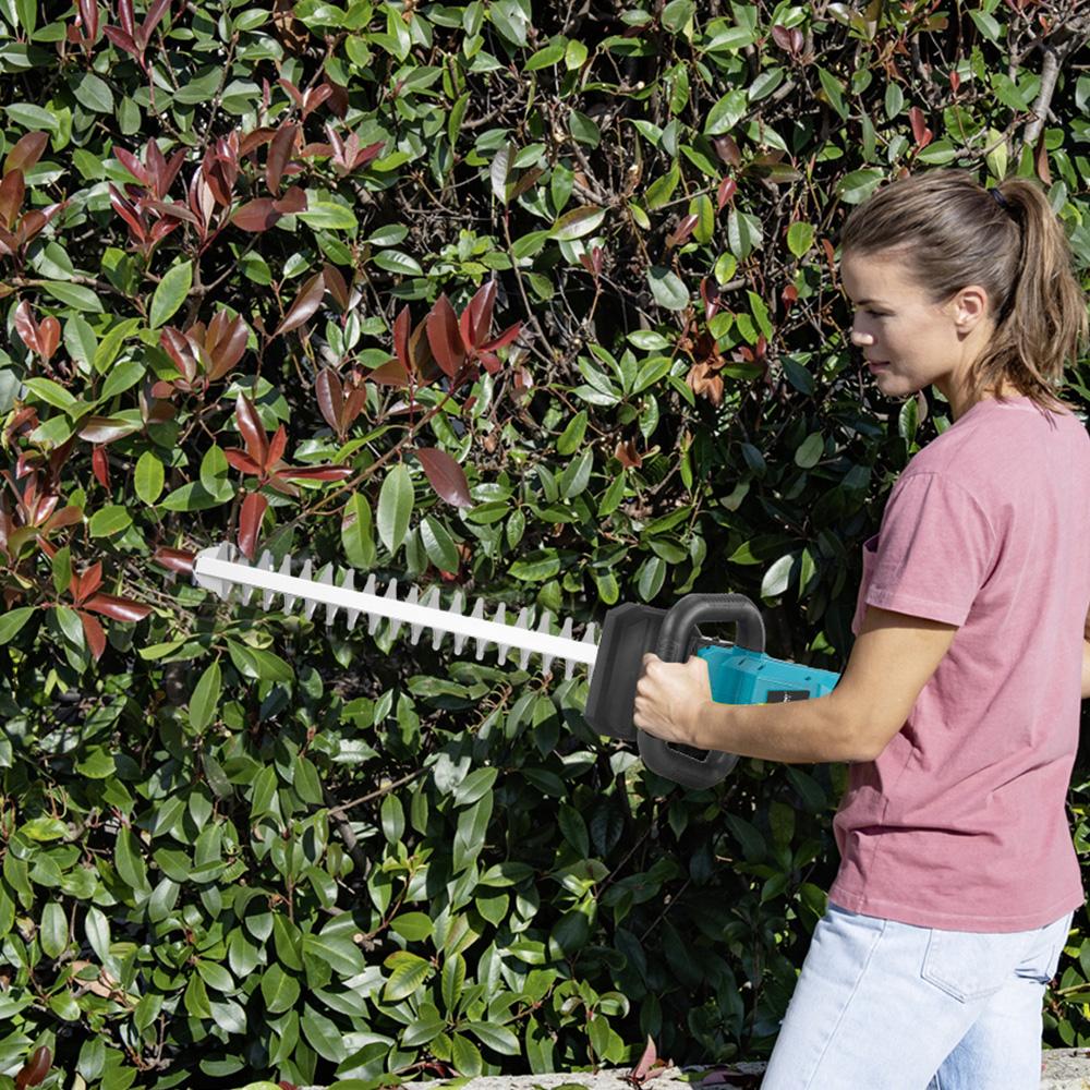 Newbeny Electric Hedge Trimmer 3000RPM Pruning Saw with LED Display Cordless Lawn Mower Garden Tool For Makita 18V Battery Pin