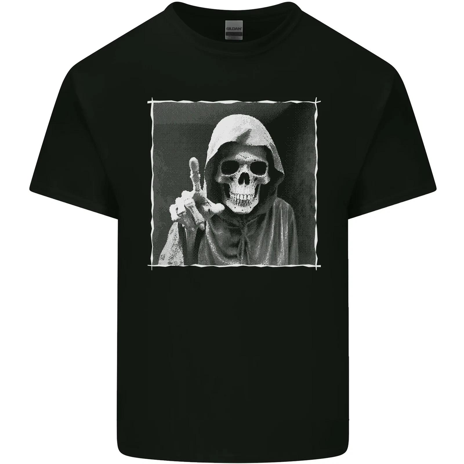 Grim Reaper Skull Kids T-Shirt Childrens S