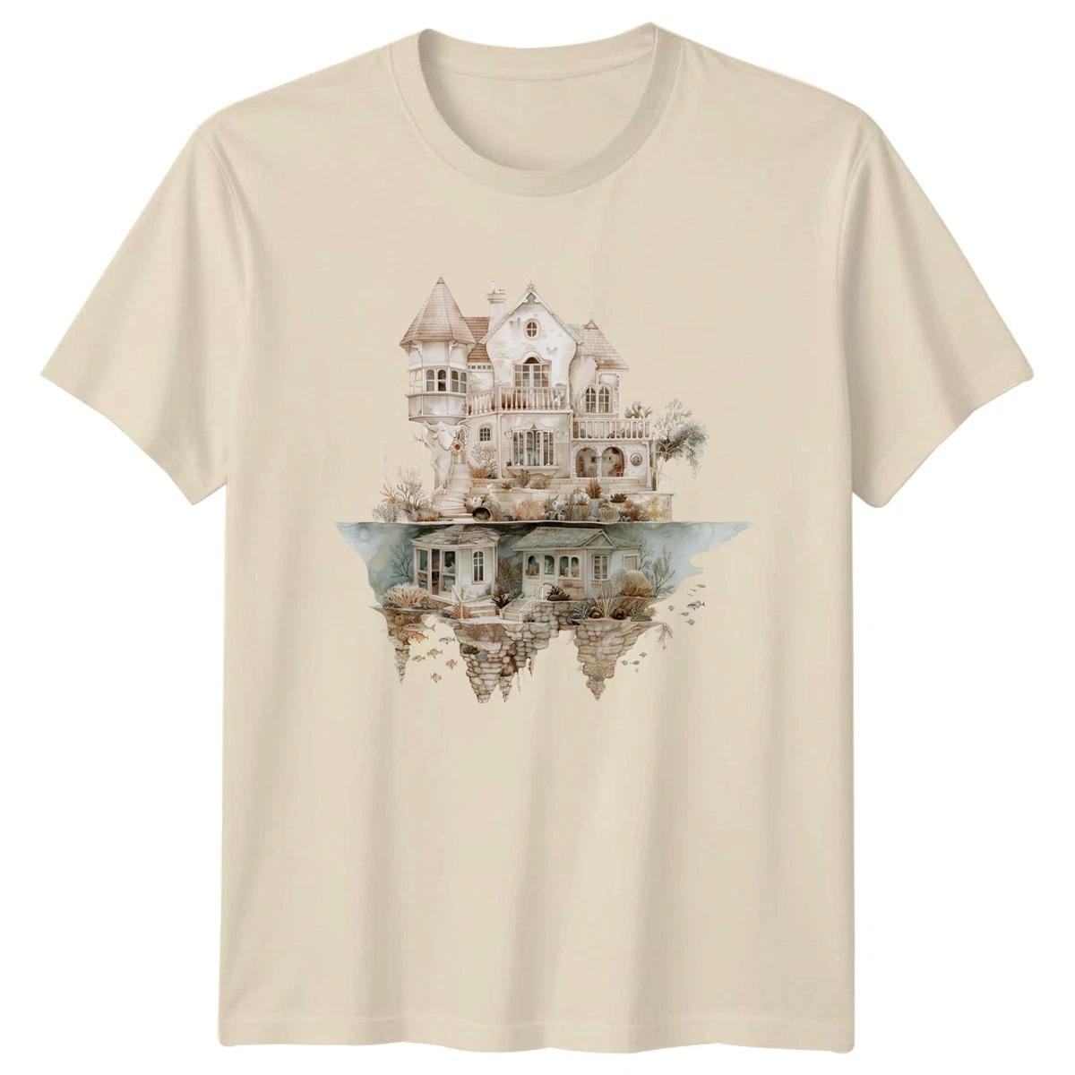 Artistic House Underwater T-Shirt Boho Gift For Him And Her XL