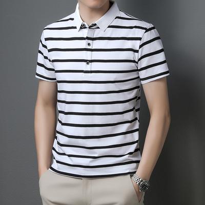 Summer Men 'S Short Sleeve Lapel T -Shirt Simple Half Sleeve Polo Shirt Men