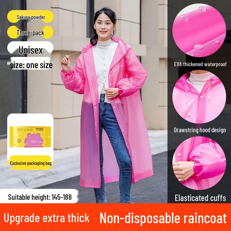 Mumu Disposable Rain Poncho for Adults & Kids