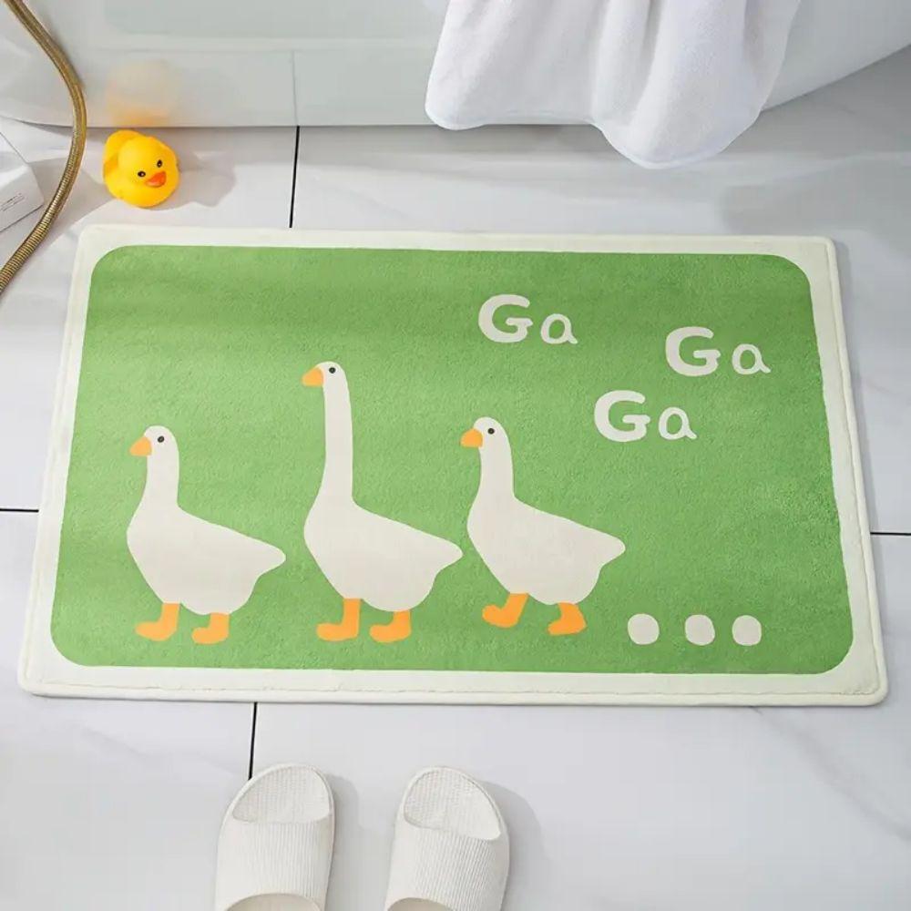 Cartoon Duck Carpet Home Decor, Simple Pattern, Soft And Absorbent, Entrance Door, Bathroom Non-Slip, Durable Floor Mat