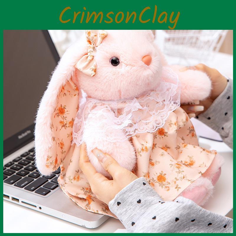 Skirt Flower Wear Rabbit Plush Toy Cute Animal Stuffed Doll Kids Gift Birthday