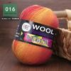 100g Wool Yarn Dye Rainbow Wool Flower Gradient Medium Thick Stick Needle Wool Hand Knitting Hat Coat Scarf Line