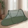 Boats Shape Tent Single Outdoor Camping Mosquitoes Mesh Tent Breathable Hand Throwing Extended Net for Camping, Fishing