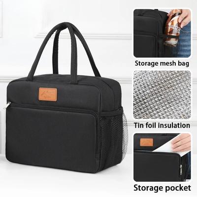 Große Kapazität Tragetasche Bento Isolierte Lunchtasche Picknick Lebensmittelbox Aufbewahrung Eiskühlbox Thermotasche Tragbare Handheld-Isoliertaschen