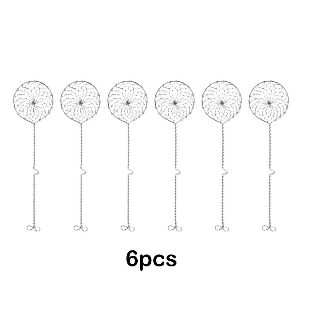6x Silver Stainless Steel Sieve Set Precise Straining And Filtering Easy To At Table Easy To Clean