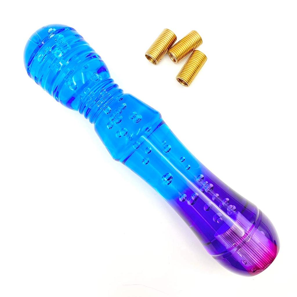 Meliore Electric Gear Shift Knob, Crystal, Bubble, Long, Extension, 7.9 Inches (200 Mm), 7.9