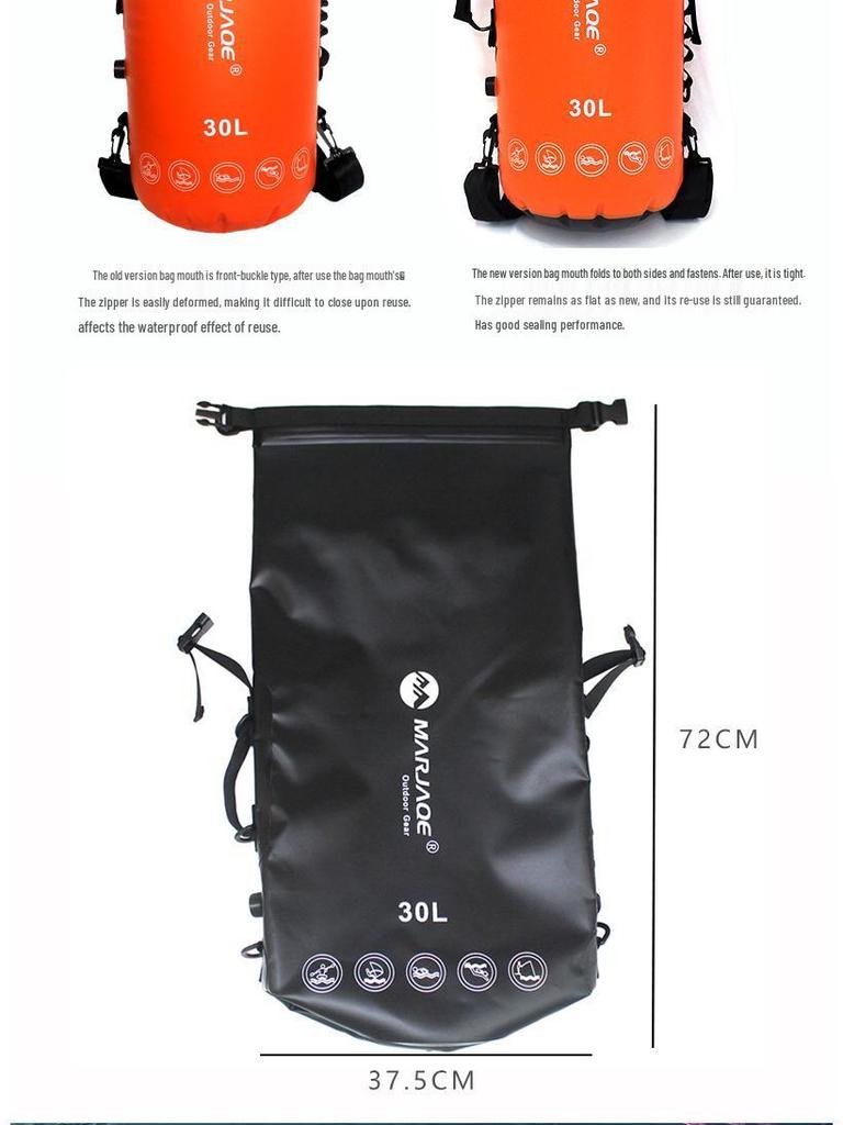 Waterproof Backpack for Rafting, Canyoning, Snorkeling, Swimming, and Travel - Beach & Outdoor Storage