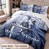 Custom Name Text 3Pcs Bedding Set Hollow Knight Duvet Cover And Two Pillowcases