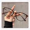Women Anti Blue Light Cat Eye Metal Frame Glasses Fashion Men Glasses