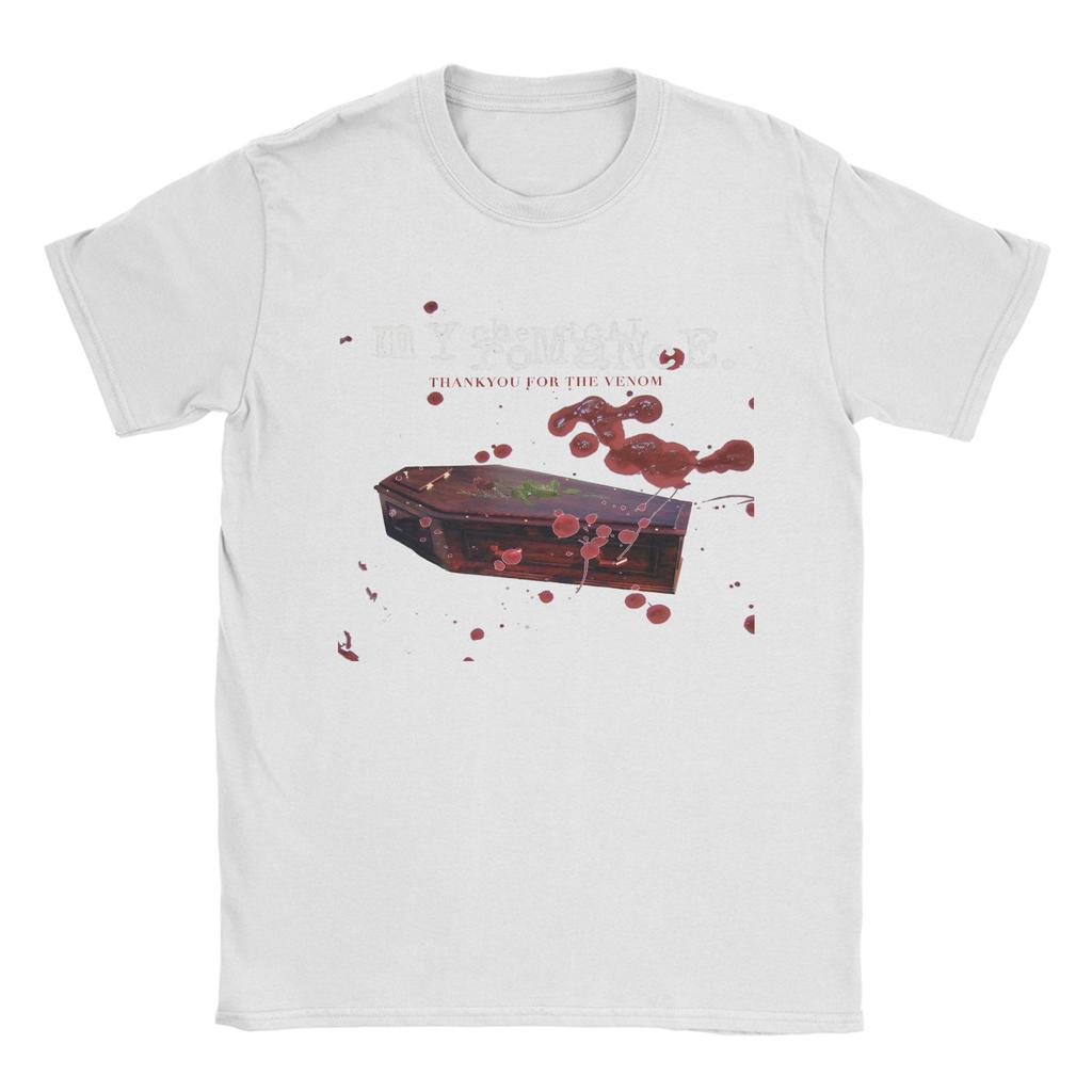 Mcr Band Punk Rock T Shirts Pure Cotton Vintage T-Shirts Round Neck My Chemical Romance Tees Short Sleeve Clothing Classic