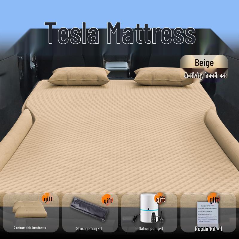 Tesla Model Y Refresh Trunk Mattress: Rear Seat Inflatable Sleeping Pad by Mao Dou Ya.