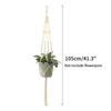 Vintage Macrame Hanging Baskets Cotton Handmade Flowerpot Net Plant Hanger Holder Basket Garden Home Planter Wall Decor