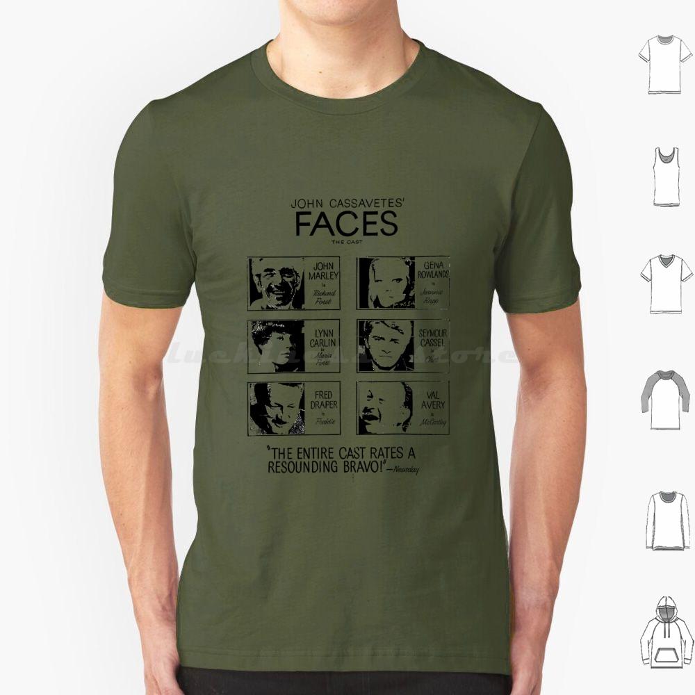 Faces  1968  Movie Poster T Shirt Big Size 100 Cotton Gena Rowlands John Cassavetes A Woman Under The Influence Film Peter