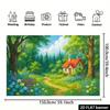 2D Flat Surface 1 Piece of Background Fabric for the Fairy Tale Forest Cottage Can Be Used for Event and Festival Decoration