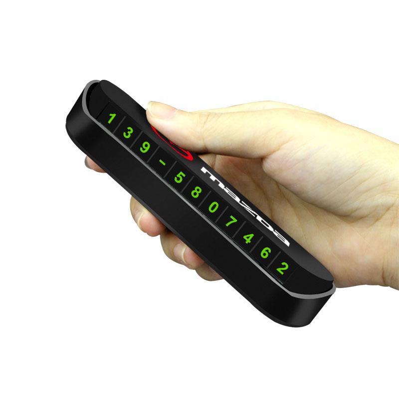 Stylizacja Samochodu Tymczasowa Karta Parkingowa Karta z Numerem Telefonu Tabliczka z Numerem Telefonu Dla Mazda 3 6 CX5 2 CX3 CX9 MX5 RX8 Axela Demio MS CX5 Axela Demio Atenza