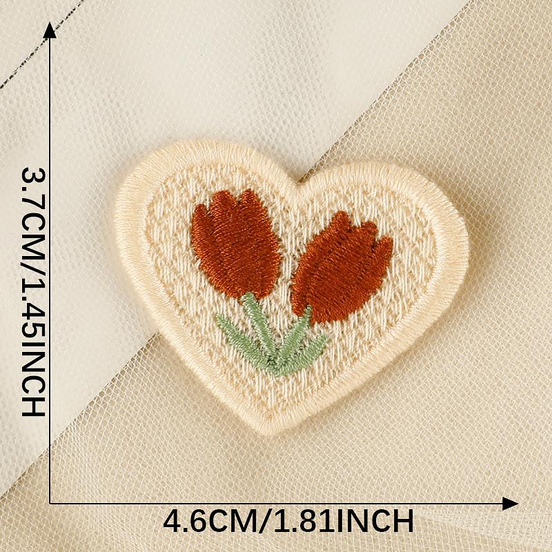1/10PCS Embroidery Craft Materials Cherry Pattern Rustic Style Patch Elegant Sewing Accessories Multi-Function Multi-color