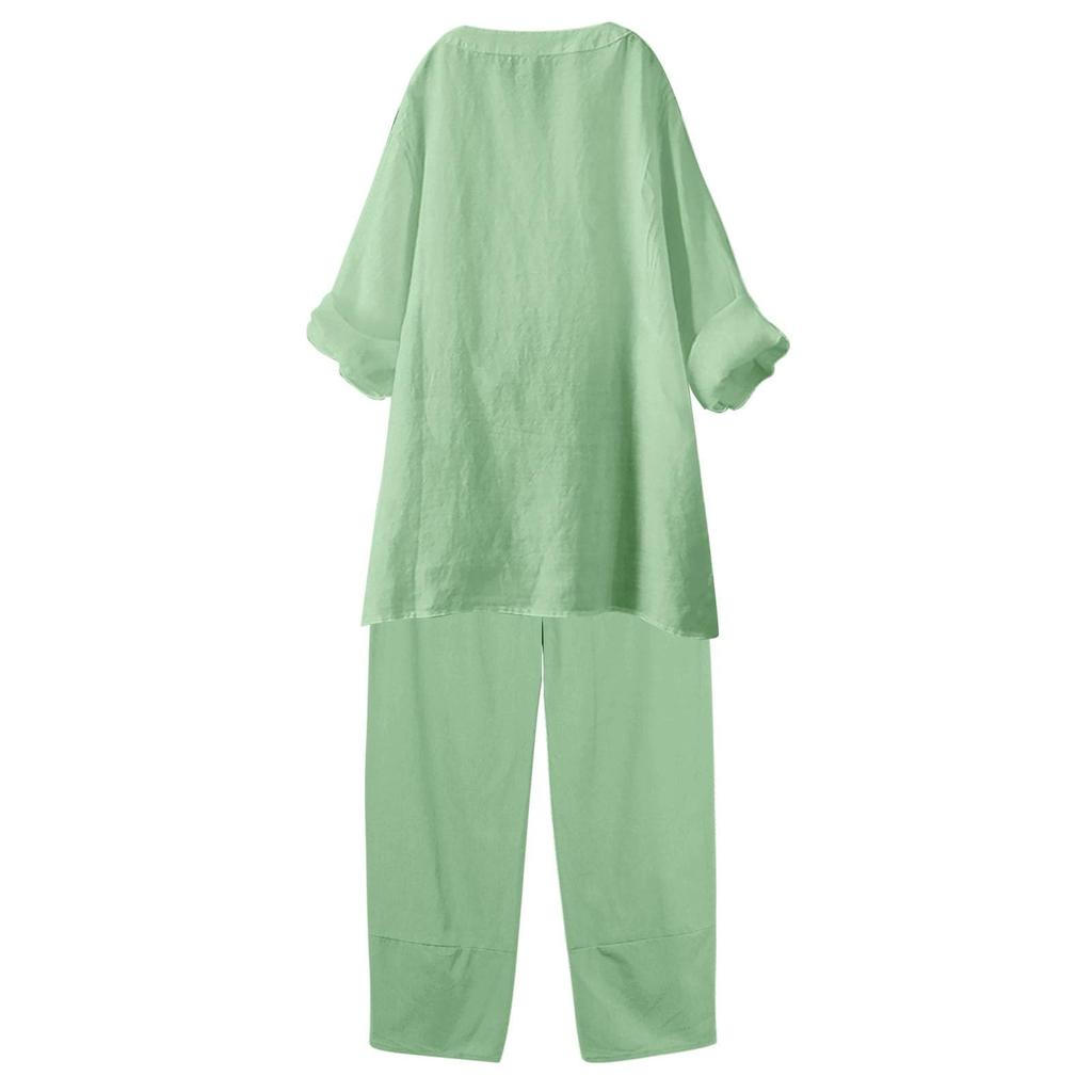 2 Piece Outfits Pajamas For Women  Tops  T-Shirt And Long Pants Casual Set