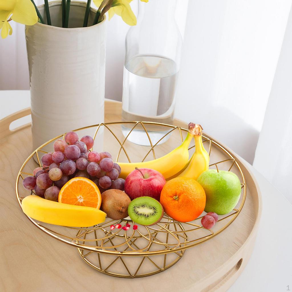 Obstkorb-Aufbewahrung, minimalistischer Mehrzweck-Gemüsehalter, Ständer aus Schmiedeeisen