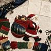 Handmade Quilting Accessories Christmas Patchwork DIY Kit, Holiday Fabric Art Craft Santa Beginner Supplies Snowman Tree Sewing Project for