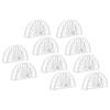 10 Pcs Tray Transparent -shaped Vertical Napkin Holder Paper Towel 10pcs for Table Acrylic Dispenser Home Bathroom